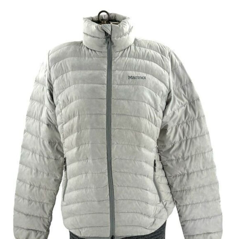 Marmot‎ Silver 600 Fill Light Down Jacket Full Zip Size Small Adult